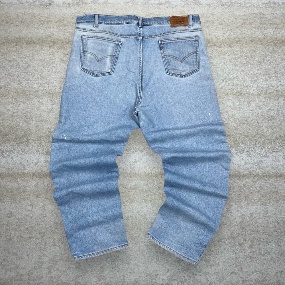 Vintage 90s Levis Jeans 540 42x30 Relaxed Fit Light Wash Denim Made in USA